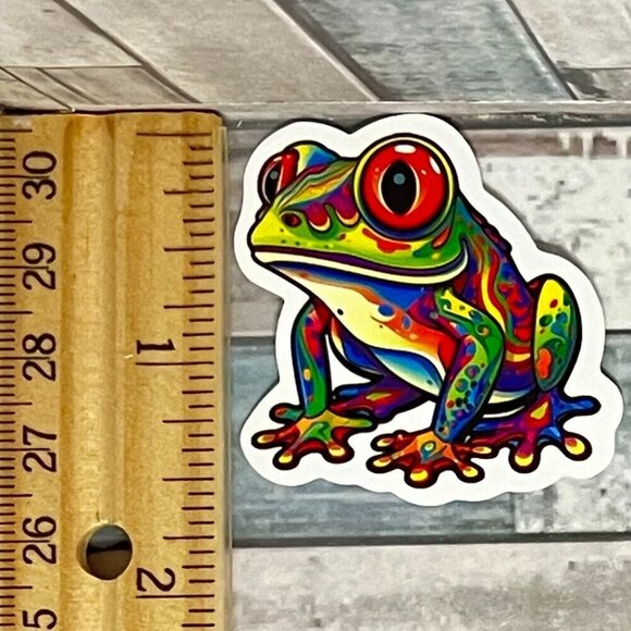 ๐10/$10๐ Psychedelic Frog Waterproof Sticker Decal - Picture 1 of 1